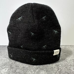 Barts Amsterdam Kids Children Soft Stretchy Rib Knit Dinosaur Beanie Hat Size 53